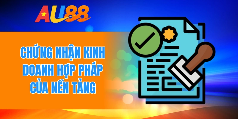 Chứng nhận kinh doanh hợp pháp của nền tảng 